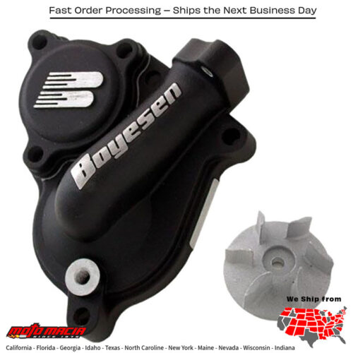BOYESEN Waterpump Cover & Impeller Kit Black Kawasaki Kx250f 2004-2016 Suzuki...