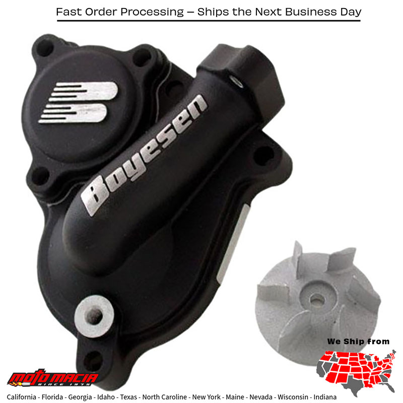 BOYESEN Waterpump Cover & Impeller Kit Black Kawasaki Kx250f 2004-2016 Suzuki...
