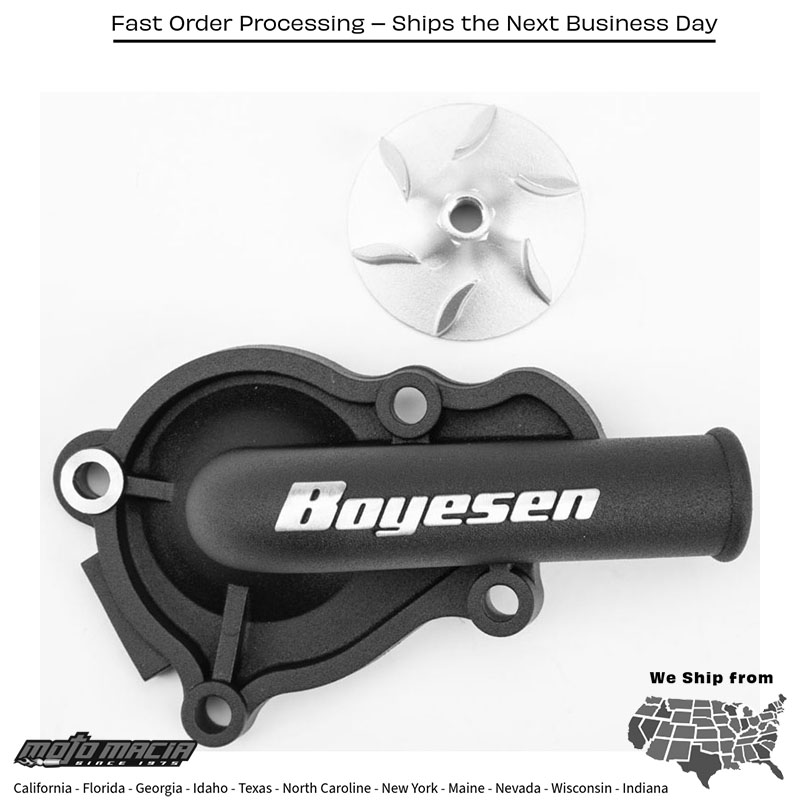 BOYESEN Waterpump Cover & Impeller Kit Black Honda Crf450r 2002-2008