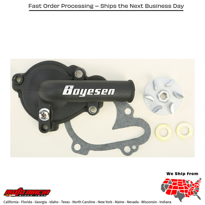 BOYESEN Waterpump Cover & Impeller Kit Black Yamaha Yz250f 2001-2013 Wr250f more