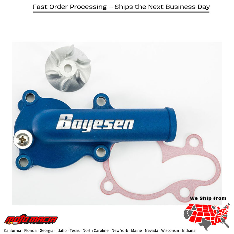 BOYESEN Waterpump Cover & Impeller Kit Blue Kawasaki Kx450f 2016-2018