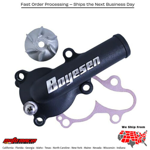 BOYESEN Waterpump Cover & Impeller Kit Black Kawasaki Kx450f 2019-2020