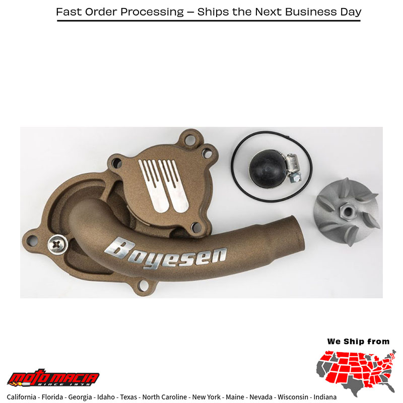 BOYESEN Waterpump Cover & Impeller Kit Magnesium Suzuki Rm-Z250 2007-2012