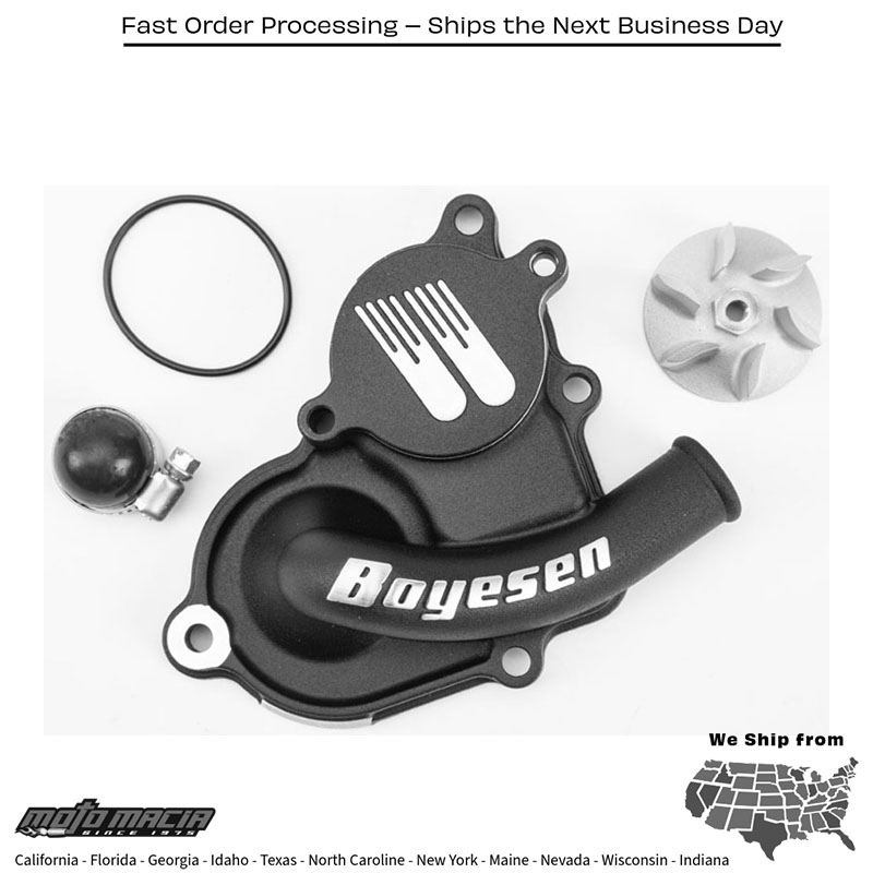 BOYESEN Waterpump Cover & Impeller Kit Black Suzuki Rmx450z 2010-2010 Rm-Z45 mor