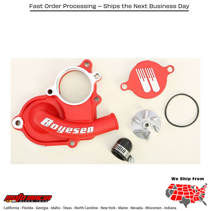 BOYESEN Waterpump Cover & Impeller Kit Red Suzuki Rmx450z 2010-2010 Rm-Z450 more