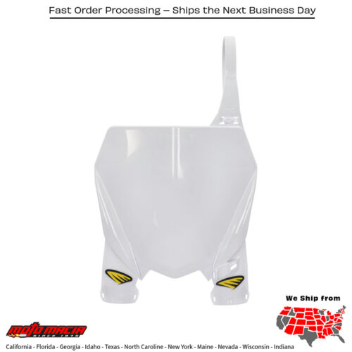 CYCRA Stadium Number Plate White Yamaha Yz450f 2018-2022 Yz250f 2019-2023...