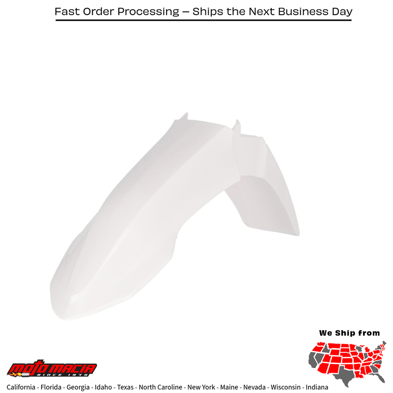 CYCRA Replica Front Fender White Yamaha Yz450f 2023-2026 Yz250f 2024-2026...