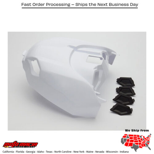 CYCRA Vented Air Box Cover W/Plugs - White Yamaha Yz450f 2023-2026 Yz250f...