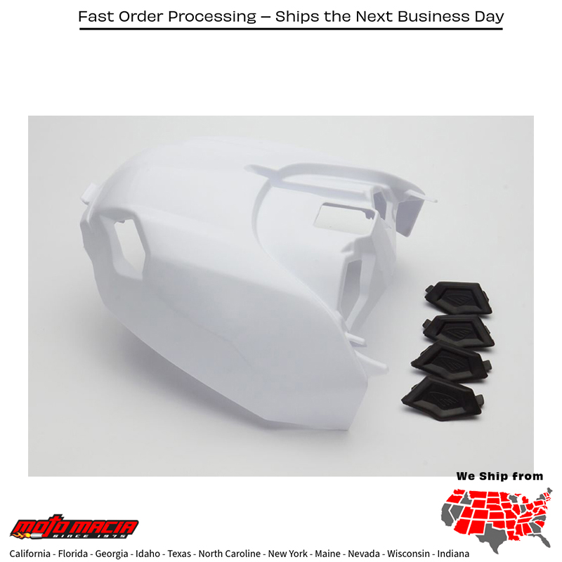 CYCRA Vented Air Box Cover W/Plugs - White Yamaha Yz450f 2023-2026 Yz250f...