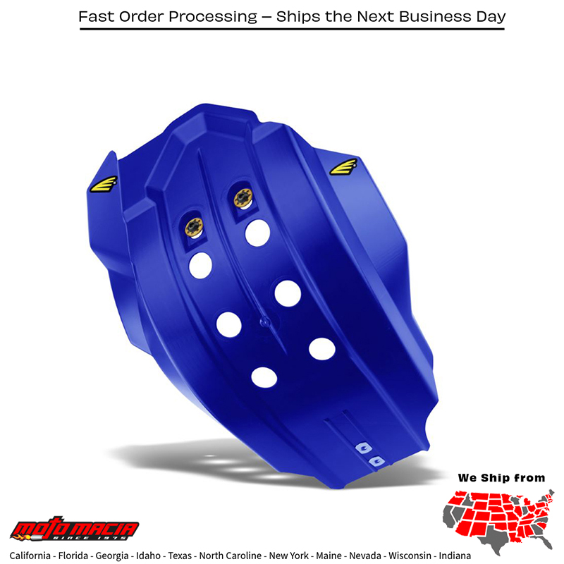 CYCRA Full Armor Skid Plate Blue Yamaha Yz250f 2014-2018 Yz450f 2014-2017...