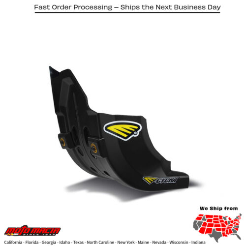 CYCRA Full Armor Skid Plate Black Yamaha Yz250fx 2015-2019 Yz450fx 2016-20...