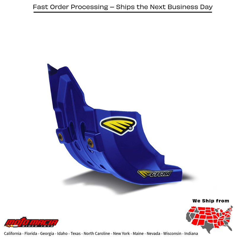CYCRA Full Armor Skid Plate Blue Yamaha Yz250fx 2015-2019 Yz450fx 2016-201...