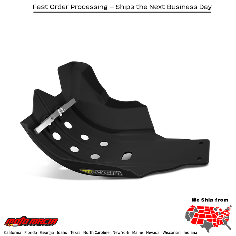 CYCRA Full Armor Skid Plate Black Kawasaki Kx450f 2016-2018 - Image 2