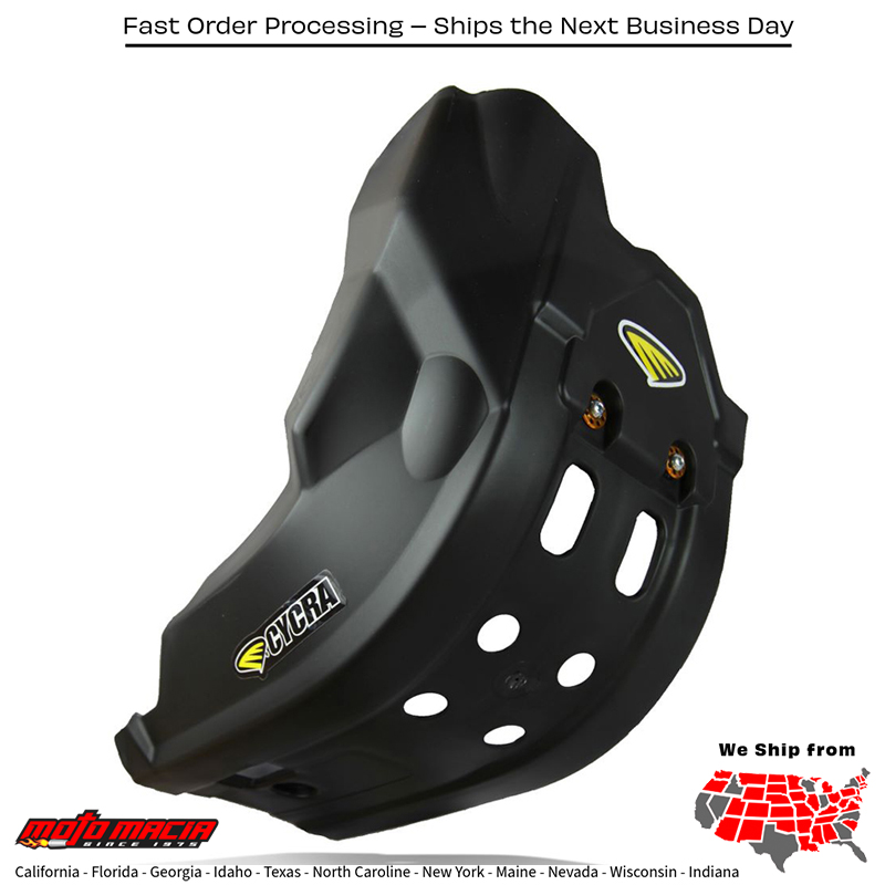 CYCRA Full Armor Skid Plate Black Yamaha Yz450f 2018-2022 Yz250f 2019-2023...