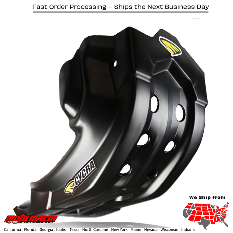 CYCRA Full Armor Skid Plate Black Honda Crf250r 2018-2021 Crf250rx 2019-2021...