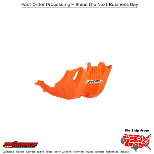 CYCRA Full Armor Skid Plate Orange Ktm 450 Sx-F 2023-2026 Xc-F...