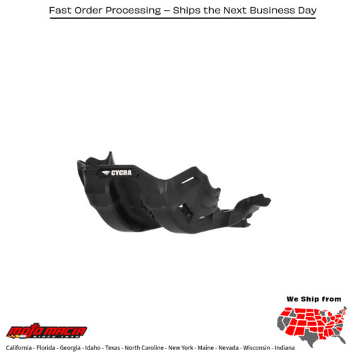 CYCRA Full Armor Skid Plate Black Yamaha Yz450f 2023-2026 Yz450fx 2024-2026...