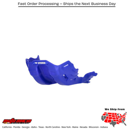 CYCRA Full Armor Skid Plate Blue Yamaha Yz450f 2023-2026 Yz450fx 2024-2026...