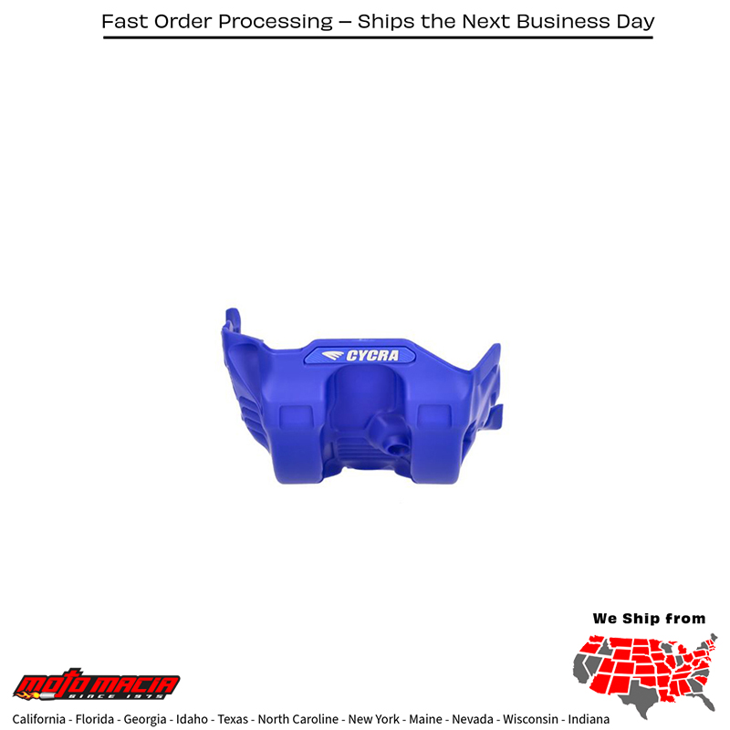 CYCRA Full Armor Skid Plate Blue Yamaha Yz450f 2023-2026 Yz450fx 2024-2026... - Image 3