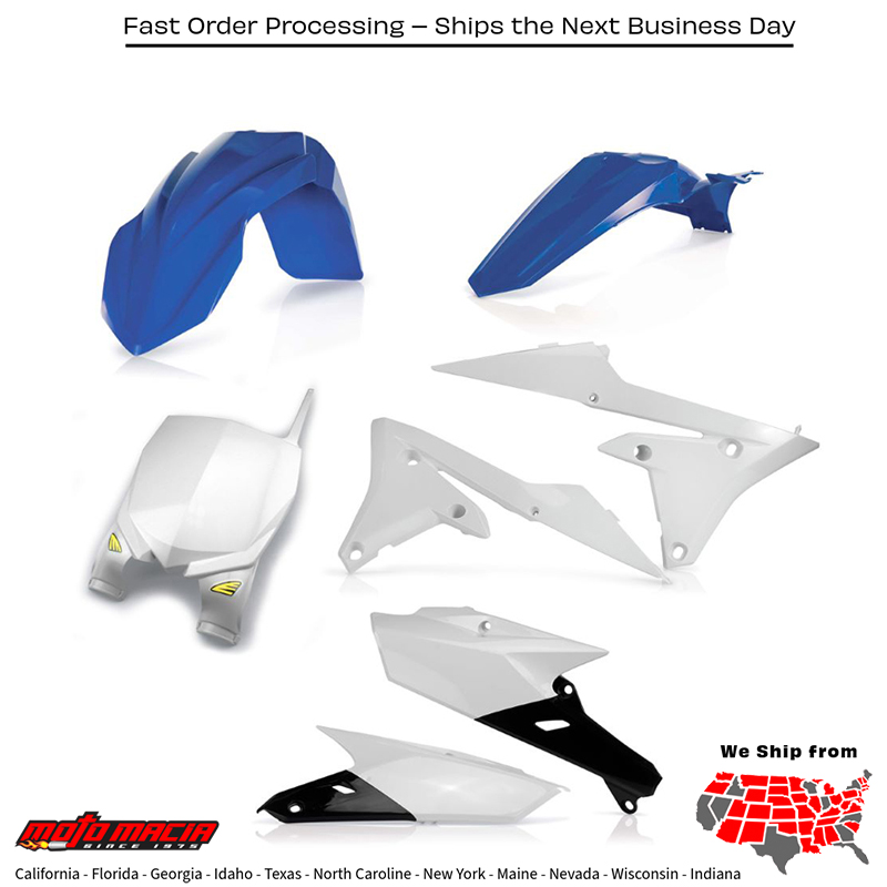 CYCRA 5 Piece Body Kit Oem Color Yamaha Yz250f 2014-2018 Yz450f 2014-2017...