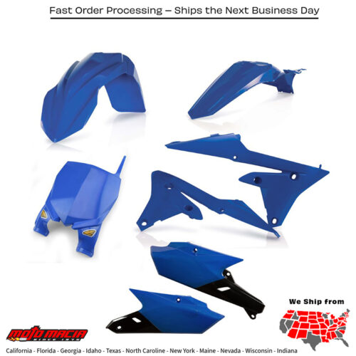 CYCRA 5 Piece Body Kit Blue Yamaha Yz250f 2014-2018 Yz450f 2014-2017...