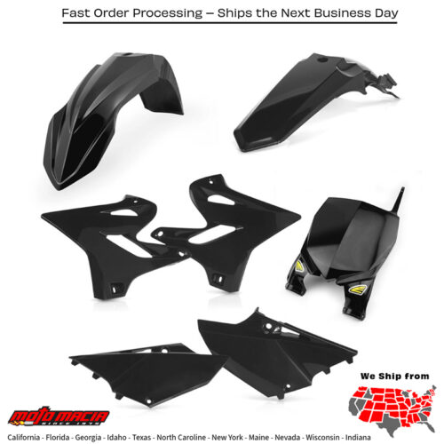 CYCRA 5 Piece Body Kit Black Yamaha Yz250x 2016-2022 Yz125 2015-2021...