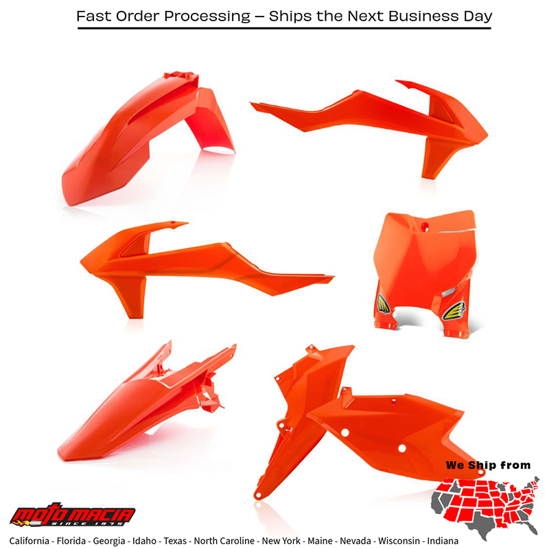 CYCRA 5 Piece Body Kit Orange Ktm 350 XC-F SX-F 2016-2018 2 more...