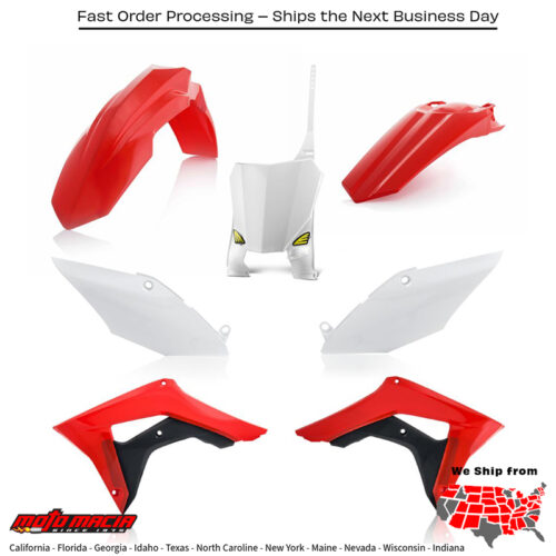 CYCRA 5 Piece Body Kit Oem Color Honda Crf450r 2017-2020 Crf250r 2018-2021...