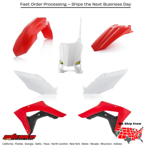 CYCRA 5 Piece Body Kit Oem Color Honda Crf450rx 2017-2020 Crf250rx 2019-2021...