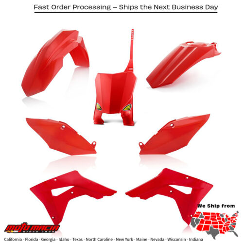 CYCRA 5 Piece Body Kit Red Crf450rx 2017-2020 Crf250rx 2019-2021...