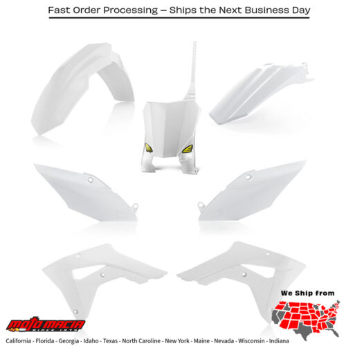 CYCRA 5 Piece Body Kit White Honda Crf450rx 2017-2020 Crf250rx 2019-2021...