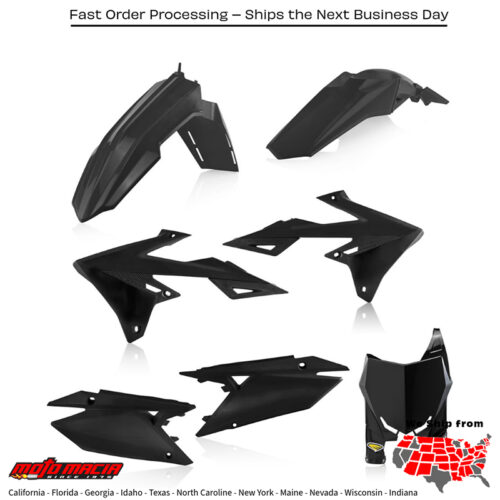 CYCRA 5 Piece Body Kit Black Suzuki Rm-Z450 2018-2026 Rm-Z250 2019-2026...