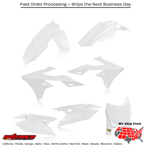 CYCRA 5 Piece Body Kit White Suzuki Rm-Z450 2018-2026 Rm-Z250 2019-2026...