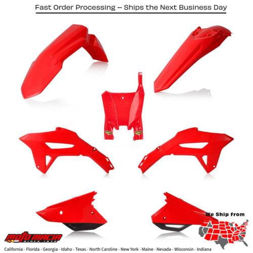CYCRA 5 Piece Body Kit Red/Black Crf450r 2021-2024 Crf250r 2022-2024...