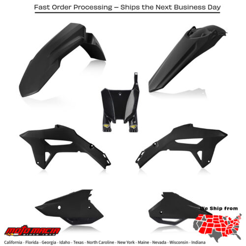 CYCRA 5 Piece Body Kit Black Honda Crf450r 2021-2024 Crf250r 2022-2024...