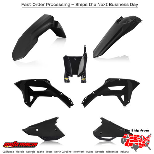CYCRA 5 Piece Body Kit Black Honda Crf450rx 2021-2024 Crf250rx 2022-2024...