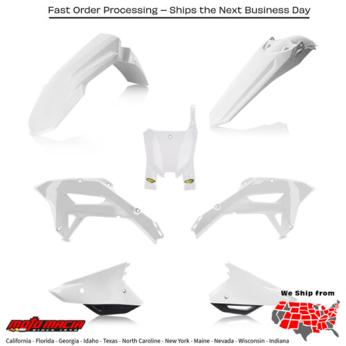 CYCRA 5 Piece Body Kit White/Black Crf450rx 2021-2024 Crf250rx 2022-2024...