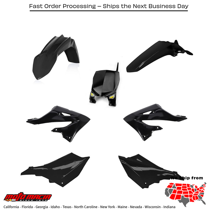 CYCRA 5 Piece Body Kit Black Yamaha Yz125 Yz250 2022-2026...