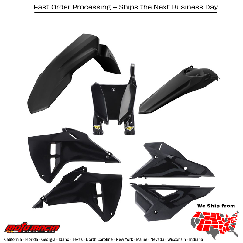 CYCRA 5 Piece Body Kit Black Honda Crf450r 2025-2026 Crf250r 2025-2026...