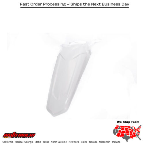 CYCRA Powerflow Rear Fender White Yamaha Yz450f 2018-2022 Yz250f 2019-2023...