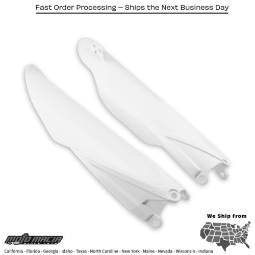 CYCRA Fork Guards White Yamaha Yz125 Yz250 2008-2014...