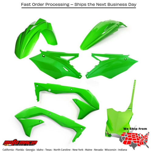 CYCRA 5 Piece Body Kit Green Kawasaki Kx450f 2016-2018...