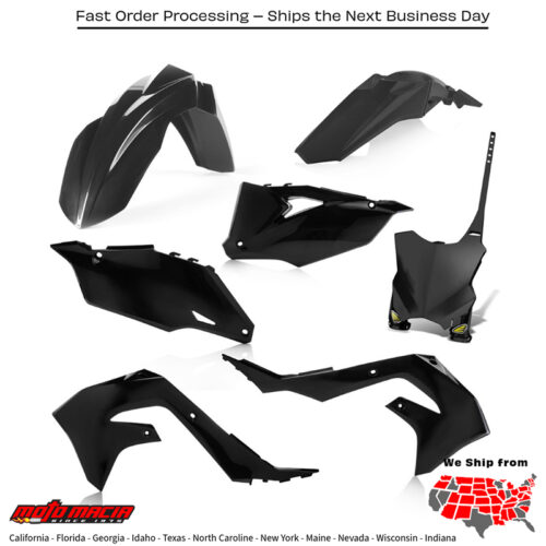 CYCRA 5 Piece Body Kit Black Kx250x 2021-2024 Kx450x 2021-2023...