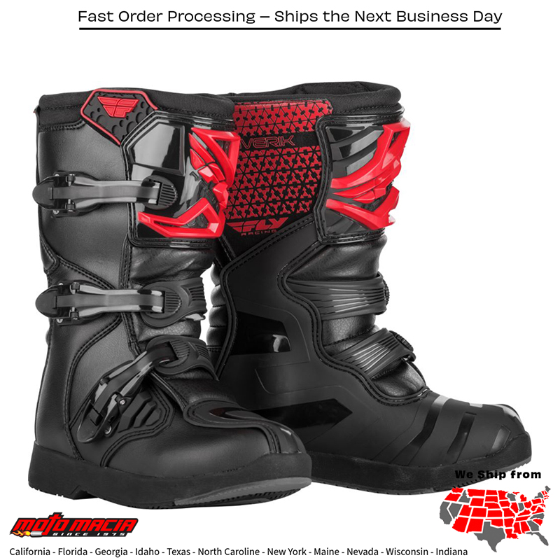 Just like your hands, your feet are one of the most important aspects of riding a motorcycle. When you think about how often you shift gears and work the rear brake pedal you begin to realize the importance of good riding boots. FLY riding boots combine protection, durability, and value to keep you grabbing gears for years to come. - Image 3