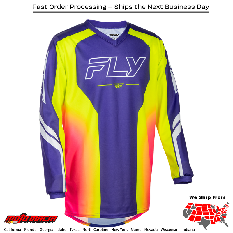 Youth F-16 Raze Jersey Purple/Pink/Yellow