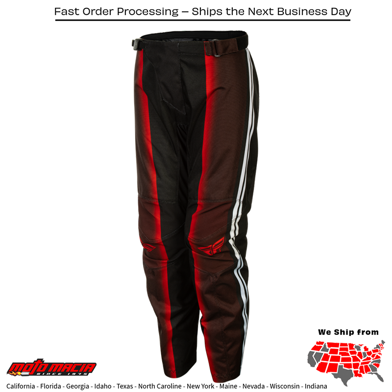 Youth F-16 Raze Pants Black/Red/White Size - Image 4