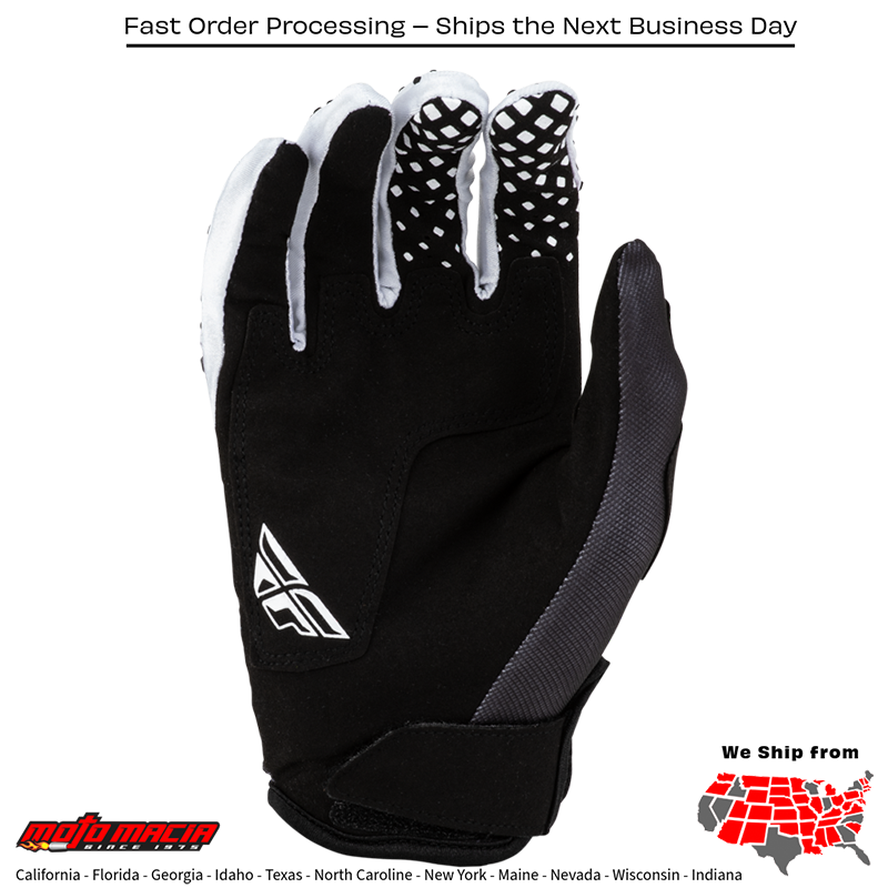 El título completo sería: "Kinetic Fade Gloves Black/White/Hi-Vis" - Image 2
