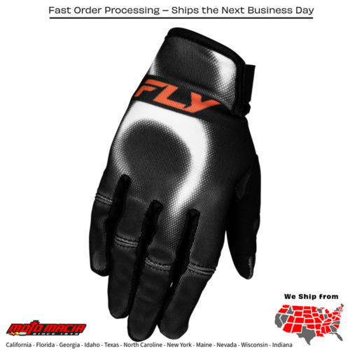 Youth Kinetic Torch Gloves Black/White/Orange