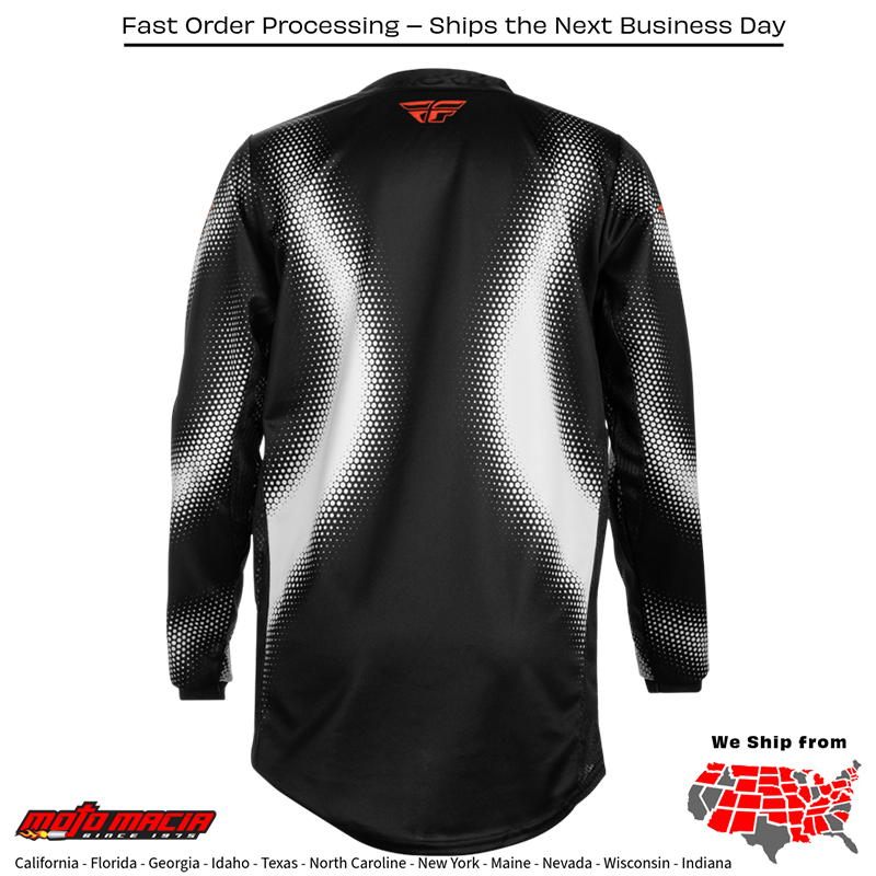 Youth Kinetic Torch Jersey Black/White/Orange - Image 2