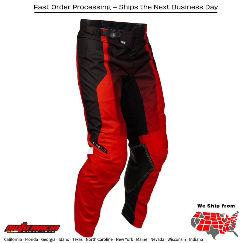 El título completo sería: "Kinetic Fade Pants Red/Black/White Sz"
